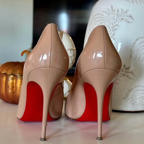 Louboutin Women’s Nude Heels - Picture 3 of 7